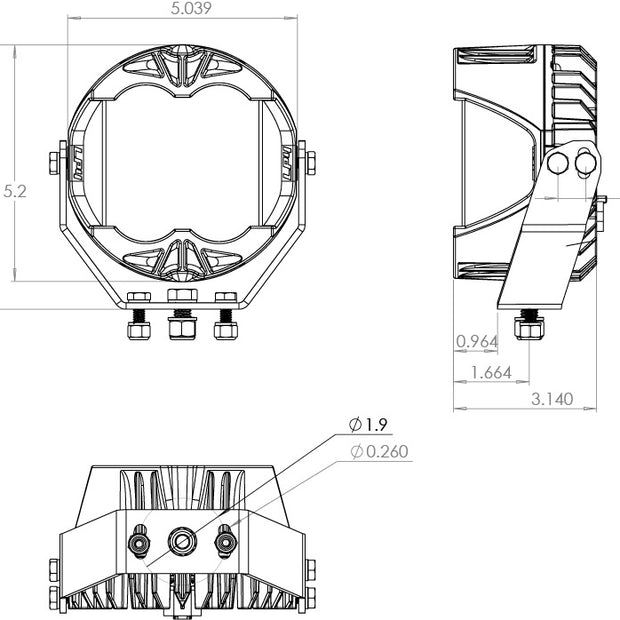 LP4 Pro LED Light Pod Pair (Driving/Combo; Baja Amber)