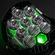 LP9 Pro LED Auxiliary Light Pod (Light Pattern: Driving/Combo; Color: Clear; Backlight: Green)