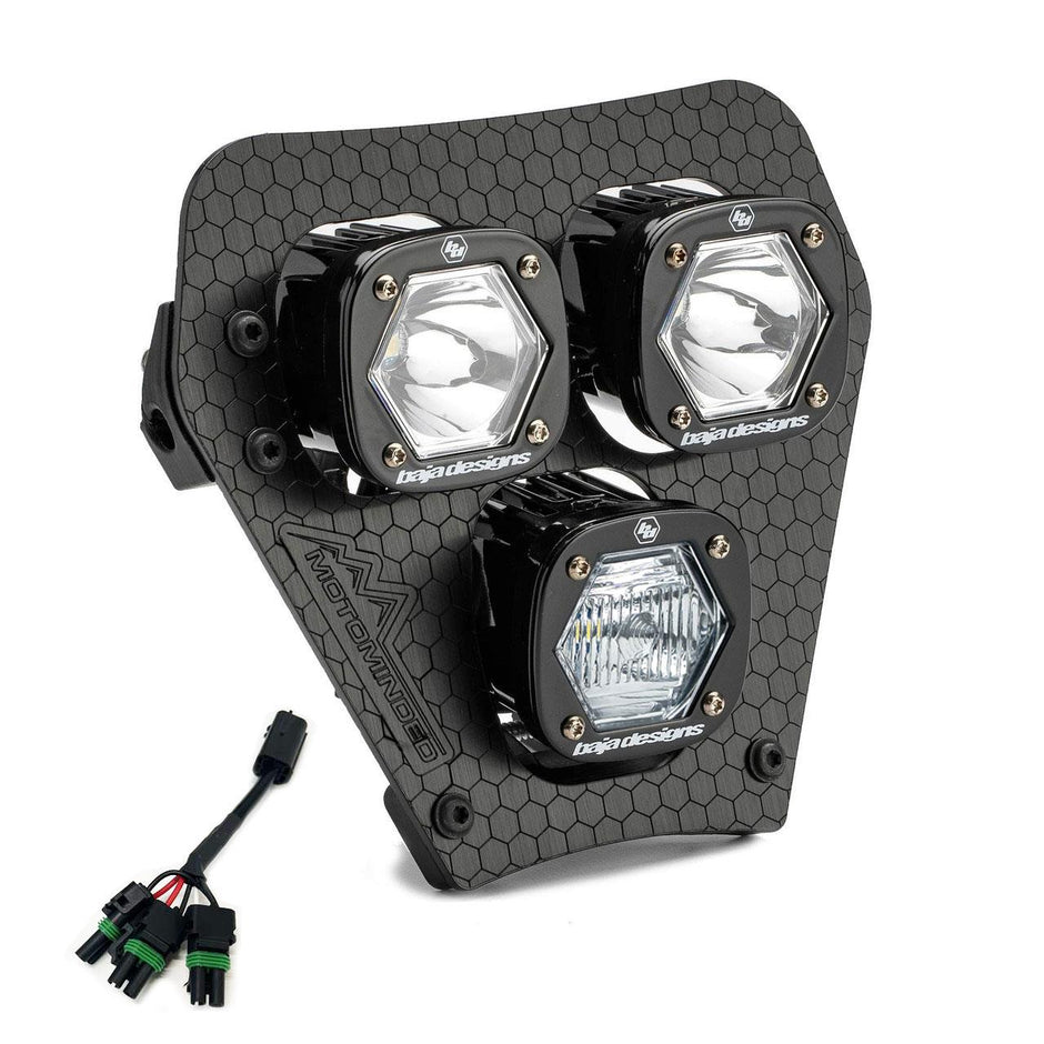 KTM Triple S1 "Hydra" (D/C) LED Headlight Kit W/ Hi-Low Harness - 2024-2025 KTM EXC-F