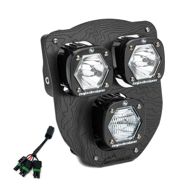 HusqvarnaTriple S1 "Hydra" (D/C) LED Headlight Kit W/ Hi-Low Harness - 2024-2025 Husqvarna FE-S