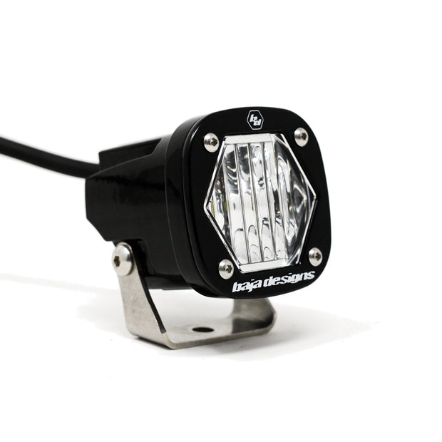 S1 Black LED Light Pod (Wide Cornering; Clear)