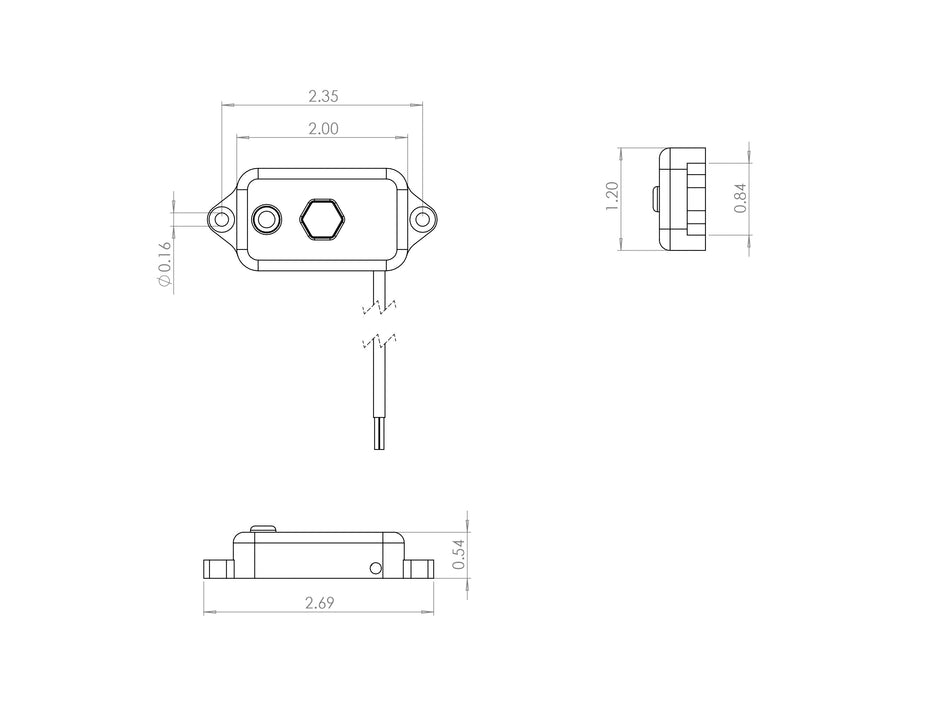 LED Dome Light With Switch (Red)