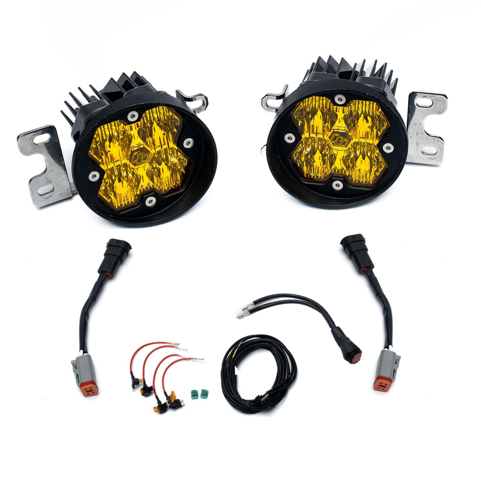 Squadron-R 2.0 Sport Fog Pocket Light Kit - Toyota 2016-21 RAV4; 2014-19 Highlander (Wide Cornering; Baja Amber)