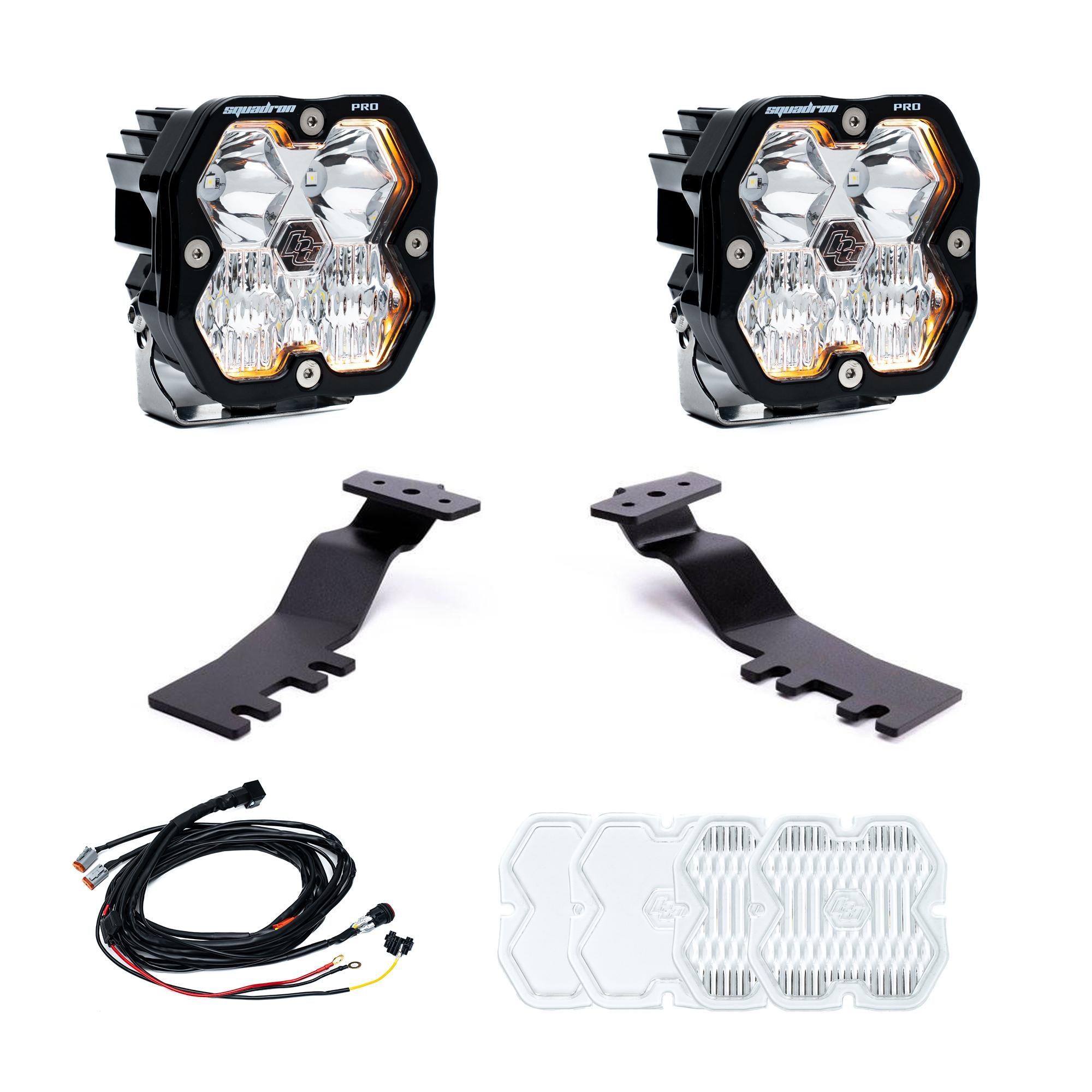 Squadron 2.0 Pro A-Pillar Light Kit - Toyota 2024-26 Tacoma (Driving Combo; Clear)