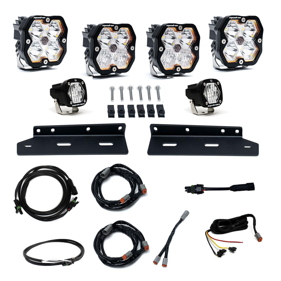 Squadron 2.0 Sport/S1 Fog Pocket Light Kit - Ford 2021-26 F-150 Raptor (Multi Pattern; Clear)