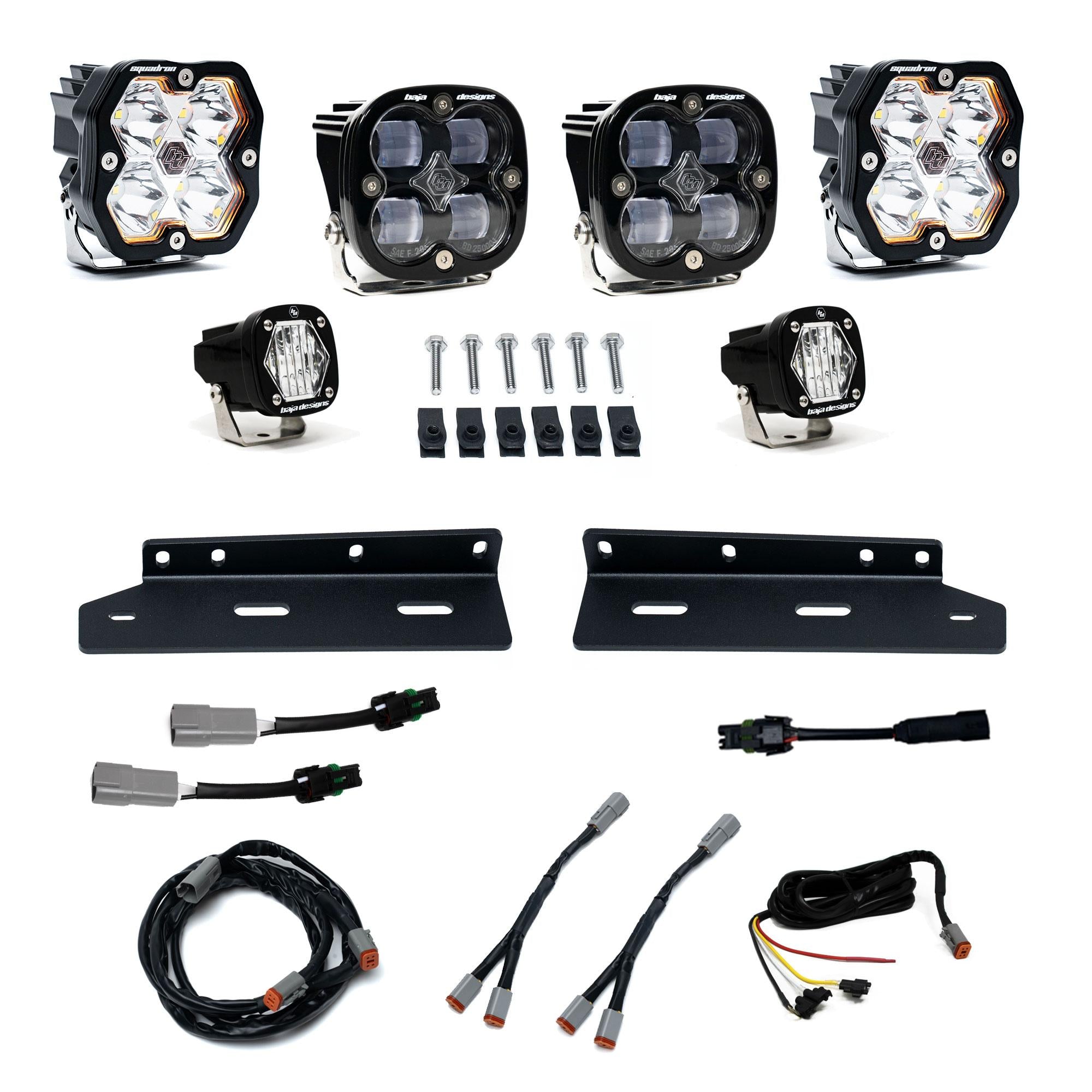 Squadron 2.0 Sport/Squadron SAE/S1 Fog Pocket Light Kit - Ford 2021-26 F-150 Raptor (Spot; Clear)