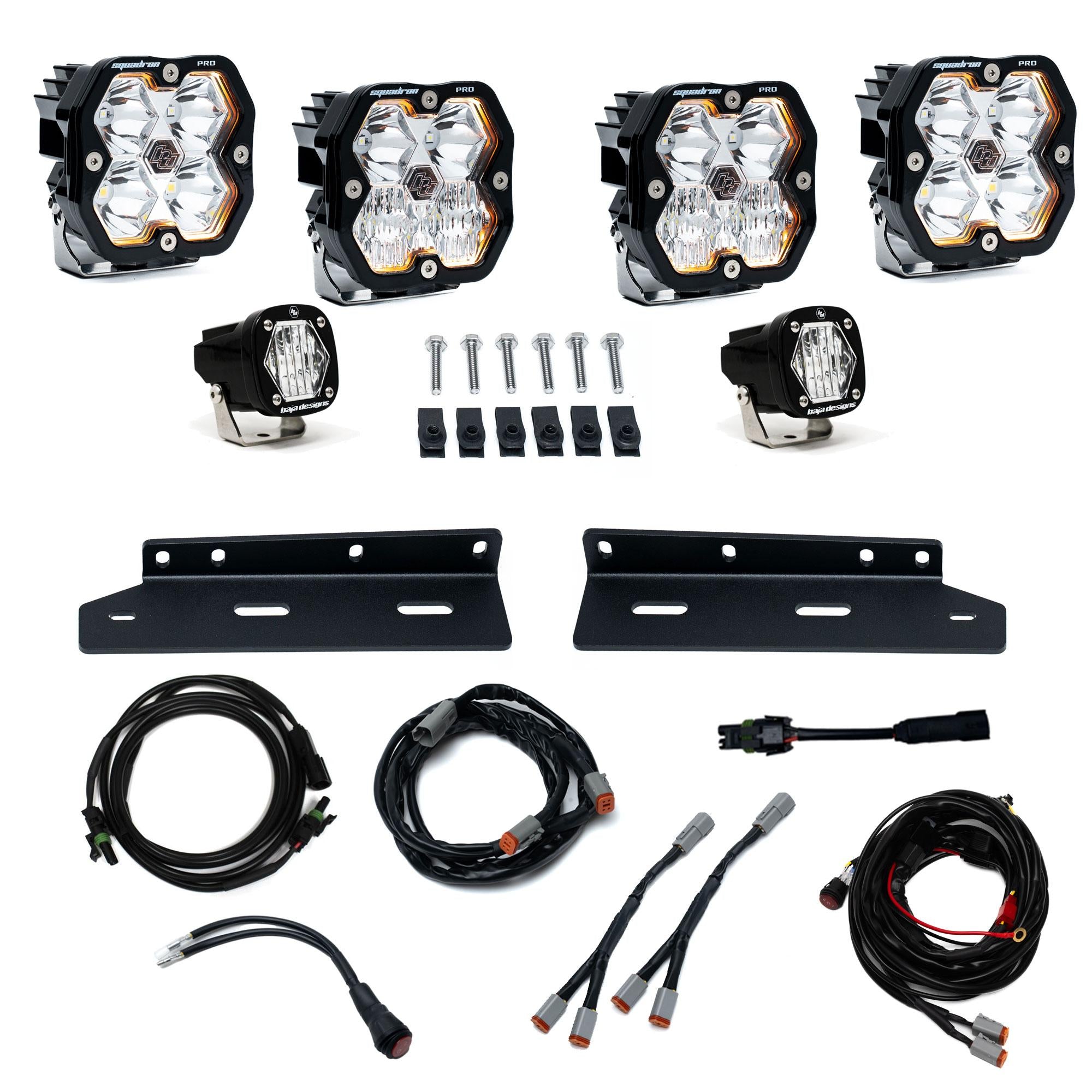 Squadron 2.0 Pro/S1 Fog Pocket Light Kit - Ford 2021-26 F-150 Raptor (Multi Pattern; Clear)