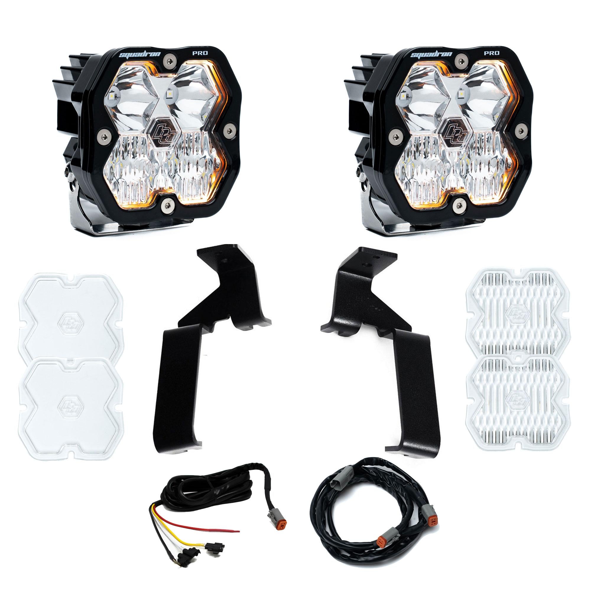 Squadron 2.0 Pro A-Pillar Light Kit - Ford 2021-26 F-150 Raptor  2024-26 F-150 Raptor 37/R (Driving Combo; Clear)