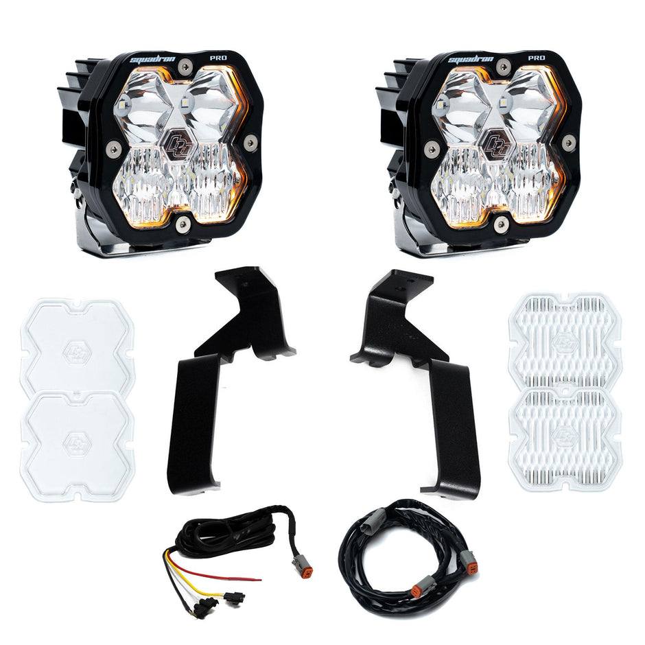 Squadron 2.0 Pro A-Pillar Light Kit - Ford 2021-26 F-150 Raptor  2024-26 F-150 Raptor 37/R (Driving Combo; Clear)