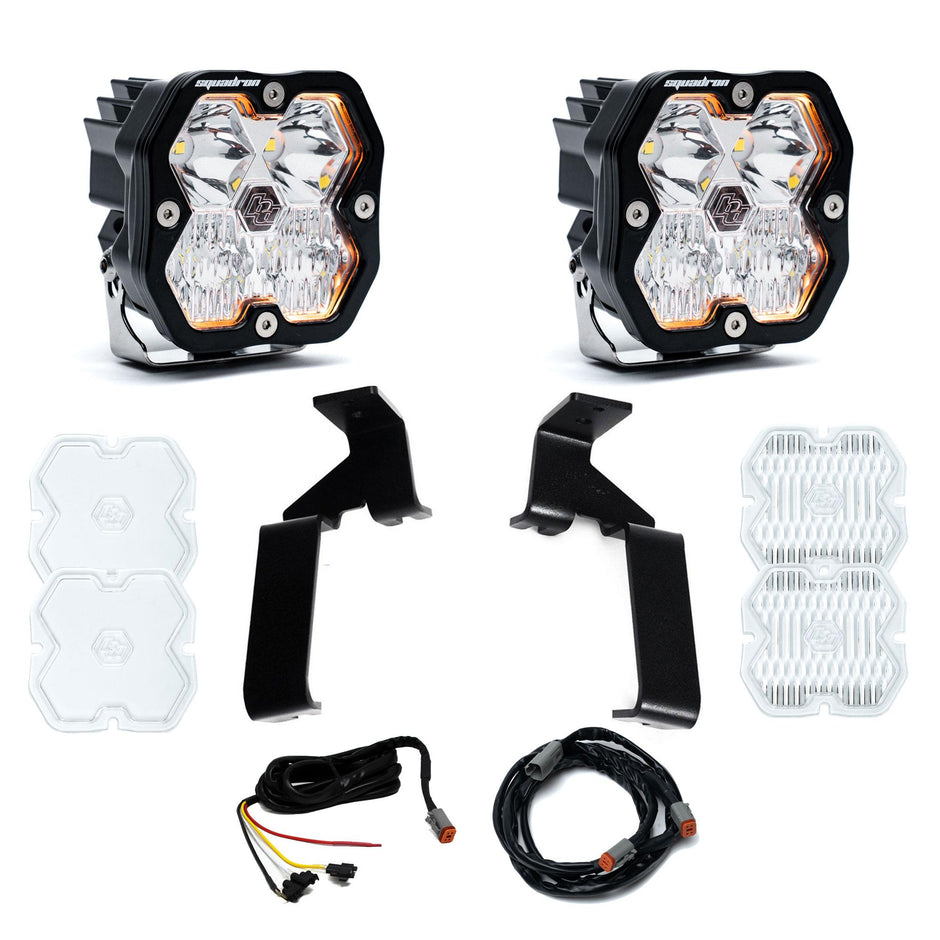 Squadron 2.0 Sport A-Pillar Light Kit - Ford 2021-26 F-150 Raptor  2024-26 F-150 Raptor 37/R (Driving Combo; Clear)