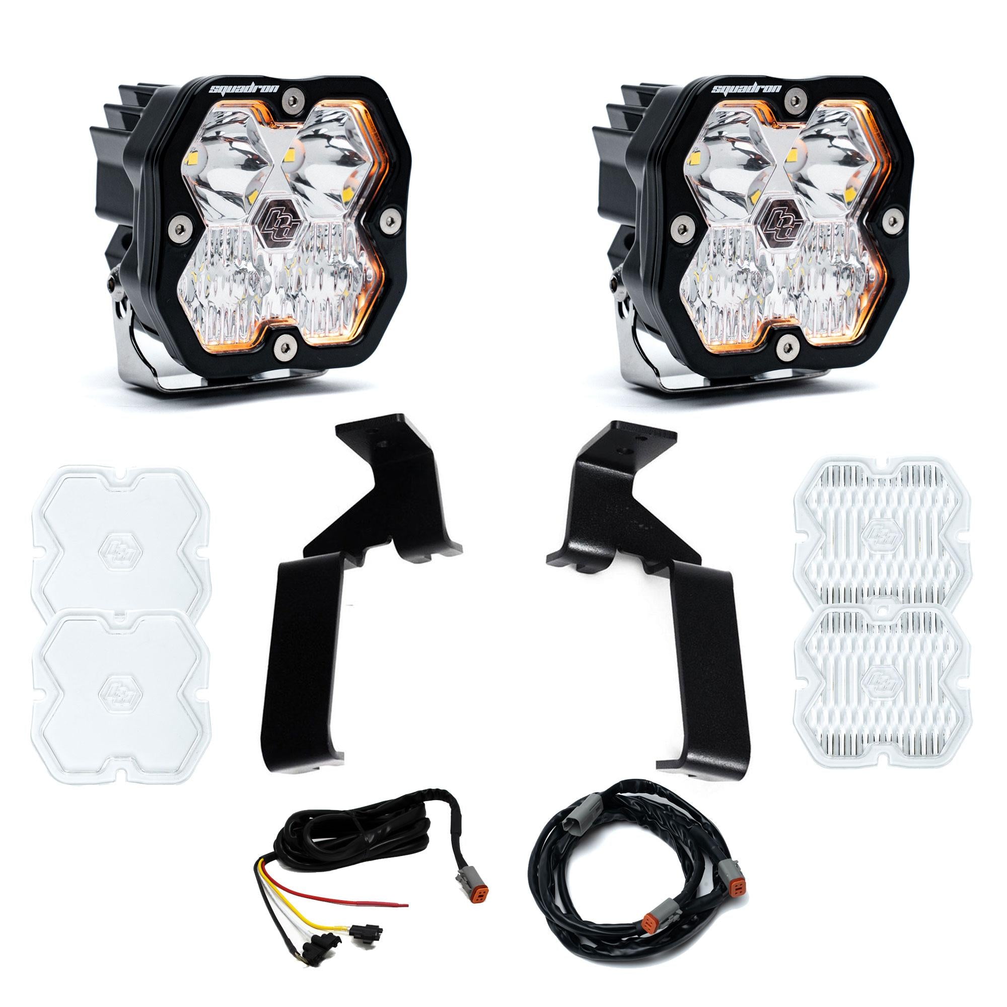 Squadron 2.0 Sport A-Pillar Light Kit - Ford 2021-26 F-150 Raptor  2024-26 F-150 Raptor 37/R (Driving Combo; Clear)