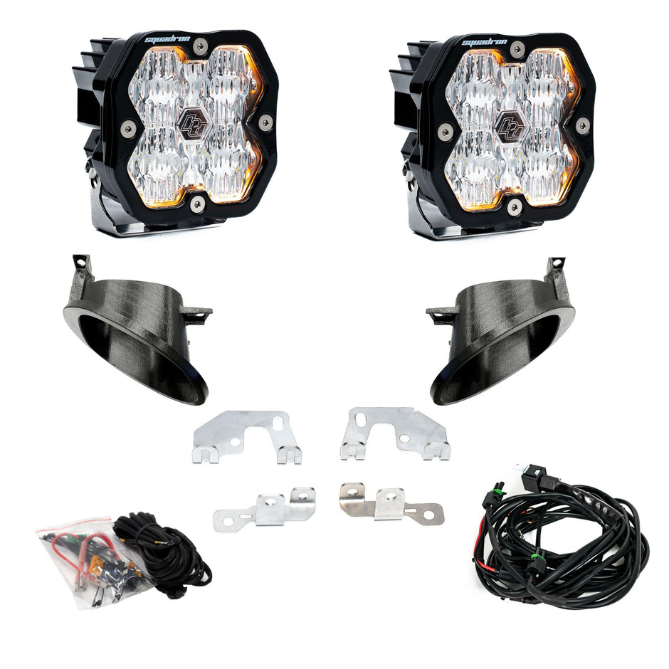 Squadron 2.0 Sport Fog Pocket Light Kit - Mercedes 2014-18 Sprinter Van 2500/3500 (Wide Cornering; Clear)