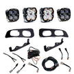 Squadron 2.0 Sport/Squadron SAE Dual Fog Pocket Light Kit - Ford 2023-26 F-250/350 Super Duty (Multi Pattern; Clear; Toggle)