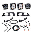 Squadron 2.0 Sport/Squadron SAE Dual Fog Pocket Light Kit - Ford 2023-26 F-250/350 Super Duty (Multi Pattern; Clear; Upfitter)