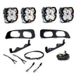 Squadron 2.0 Sport Dual Fog Pocket Light Kit - Ford 2023-26 F-250/350 Super Duty (Multi Pattern; Clear; Upfitter)