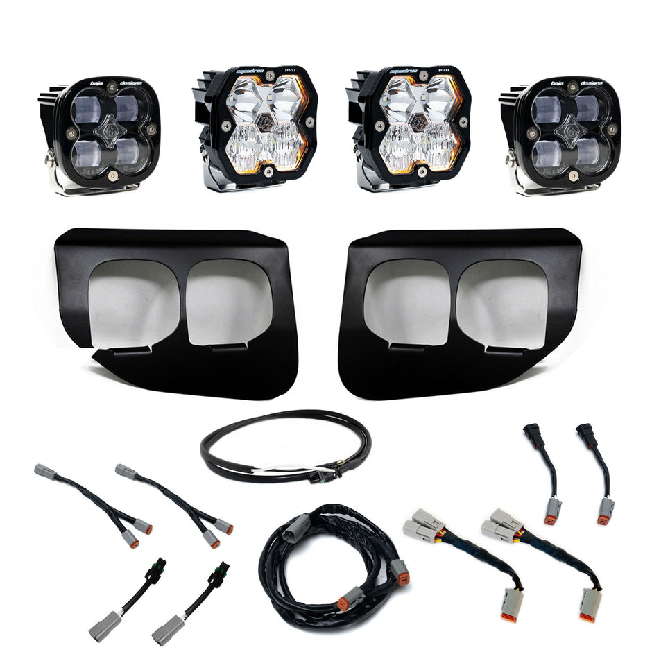 Squadron 2.0 Pro/Squadron SAE Dual Fog Pocket Light Kit - Ford 2020-22 F-250/350 Super Duty (Spot; Clear; Upfitter)