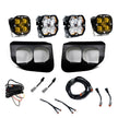 Squadron 2.0 Pro/Squadron SAE Dual Fog Pocket Light Kit - Ford 2020-22 F-250/350 Super Duty (Multi Pattern; Baja Amber; Toggle)