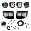 Squadron 2.0 Sport/Squadron SAE Dual Fog Pocket Light Kit - Ford 2020-22 F-250/350 Super Duty (Multi Pattern; Clear; Toggle)