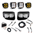 Squadron 2.0 Sport/Squadron SAE Dual Fog Pocket Light Kit - Ford 2020-22 F-250/350 Super Duty (Spot; Baja Amber; Toggle)