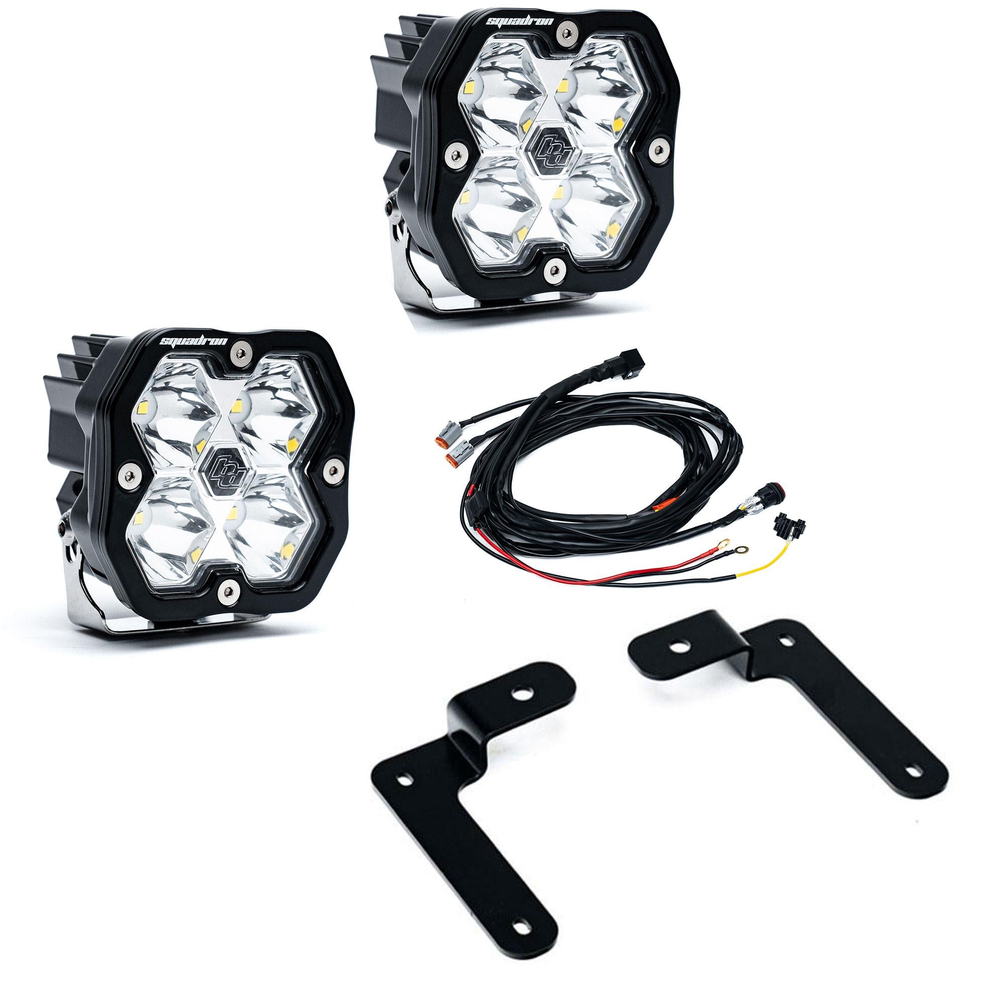 Squadron 2.0 Sport A-Pillar Light Kit - Jeep 2018-26 Wrangler JL; 2020-26 Gladiator JT (Spot; Clear; Toggle)