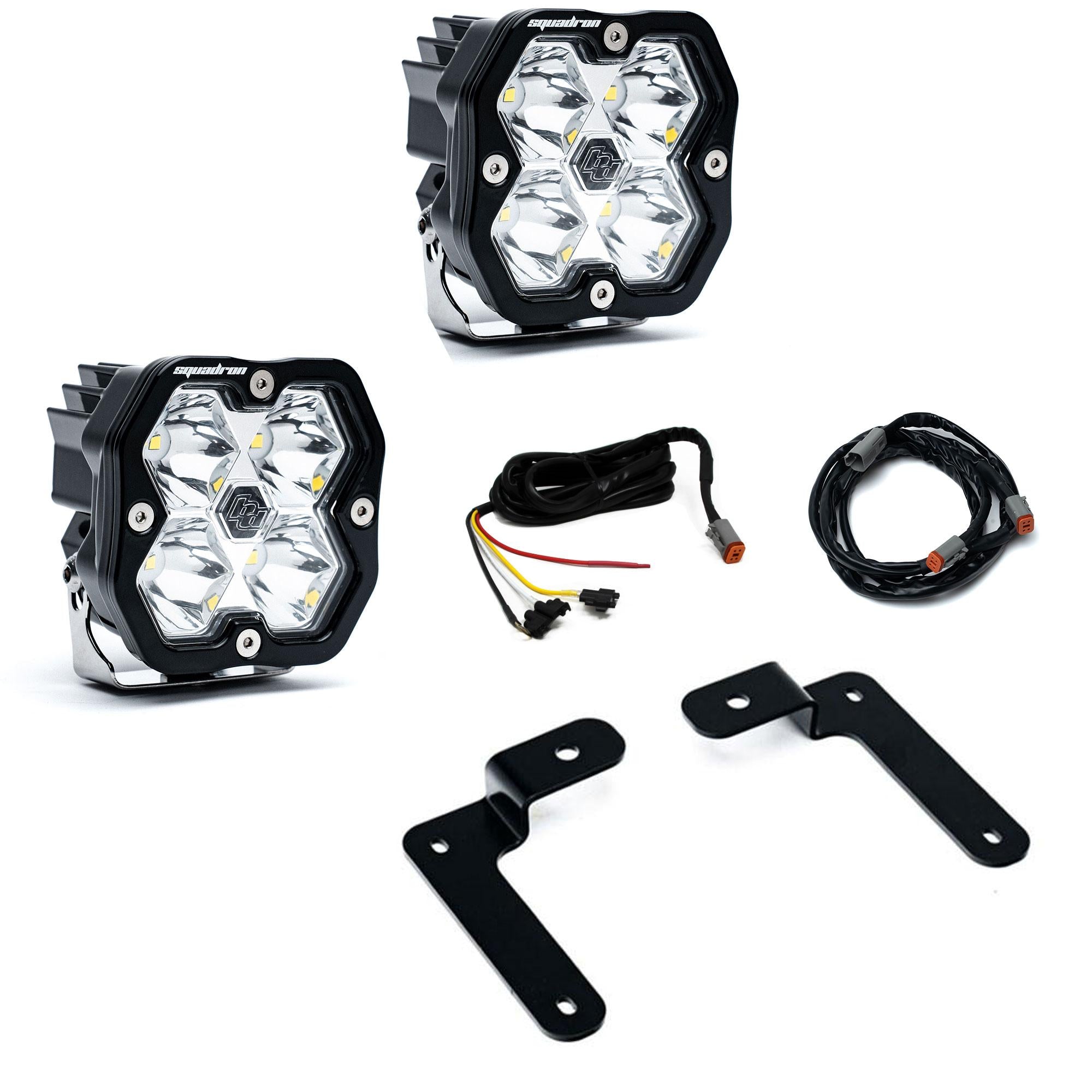 Squadron 2.0 Sport A-Pillar Light Kit - Jeep 2018-26 Wrangler JL; 2020-26 Gladiator JT (Spot; Clear; Upfitter)