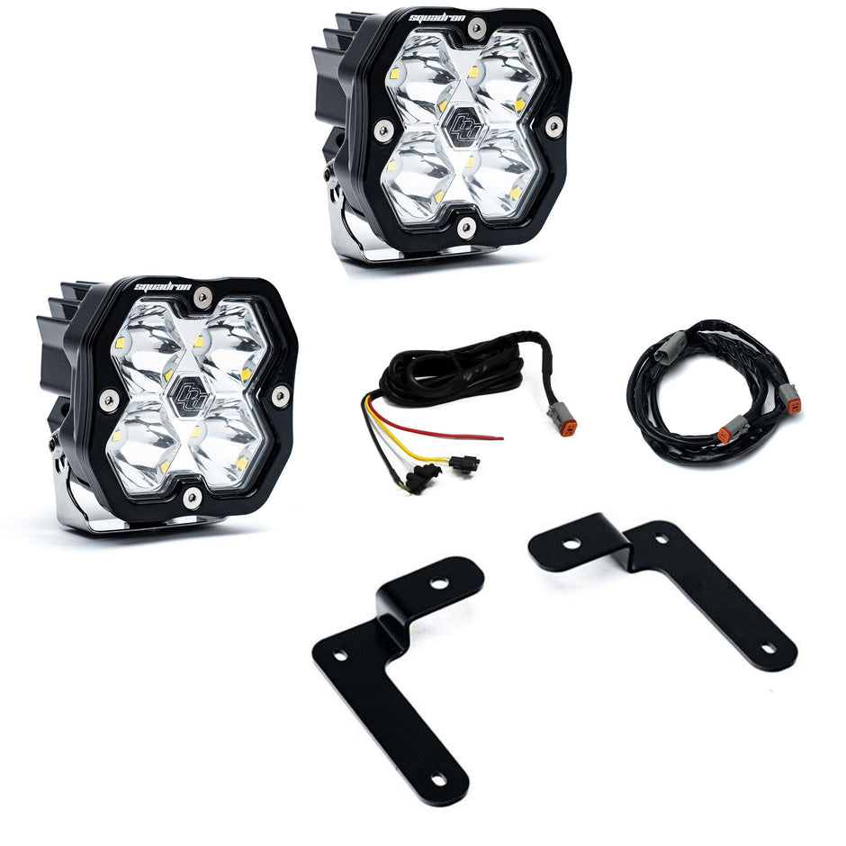 Squadron 2.0 Sport A-Pillar Light Kit - Jeep 2018-26 Wrangler JL; 2020-26 Gladiator JT (Spot; Clear; Upfitter)