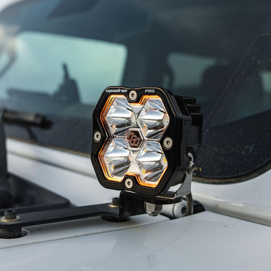 Squadron 2.0 Pro A-Pillar Light Kit - Jeep 2018-26 Wrangler JL; 2020-26 Gladiator JT (Spot; Clear; Toggle)