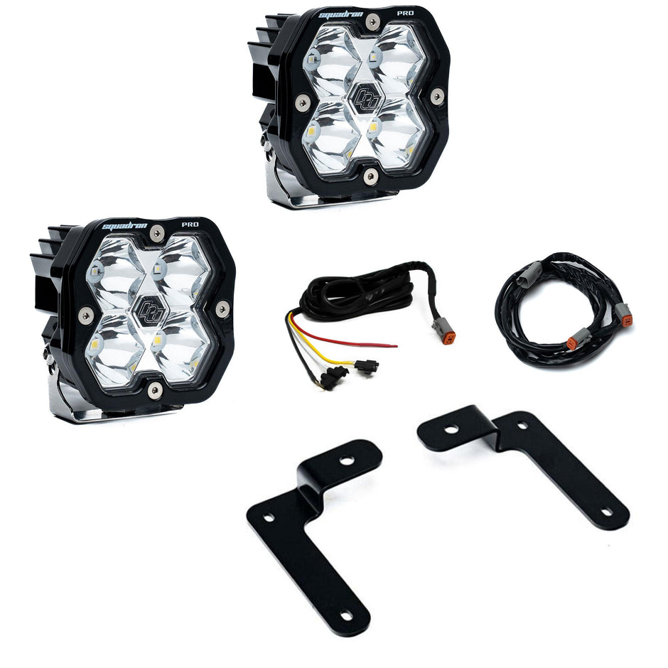 Squadron 2.0 Pro A-Pillar Light Kit - Jeep 2018-26 Wrangler JL; 2020-26 Gladiator JT (Spot; Clear; Upfitter)