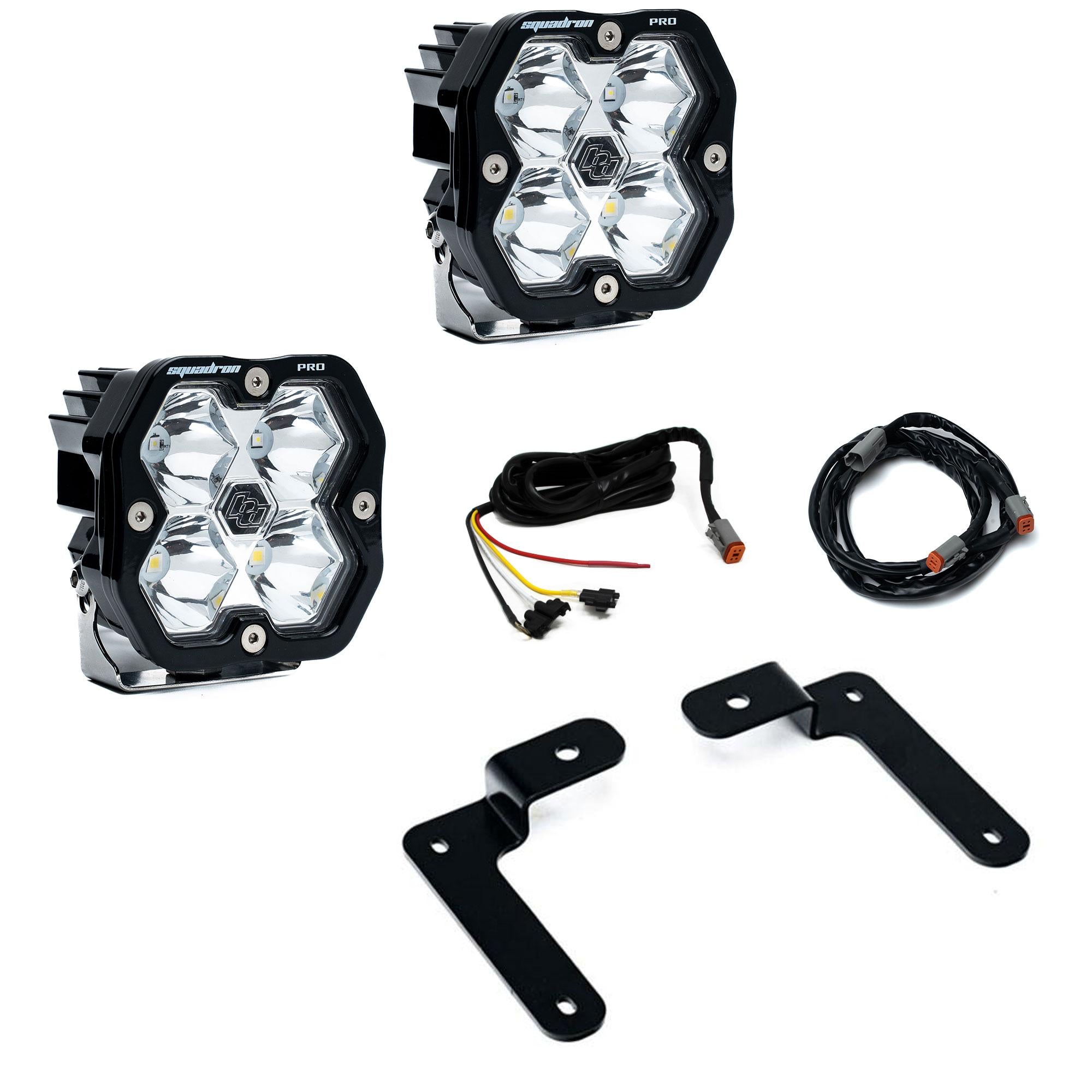 Squadron 2.0 Pro A-Pillar Light Kit - Jeep 2018-26 Wrangler JL; 2020-26 Gladiator JT (Spot; Clear; Upfitter)