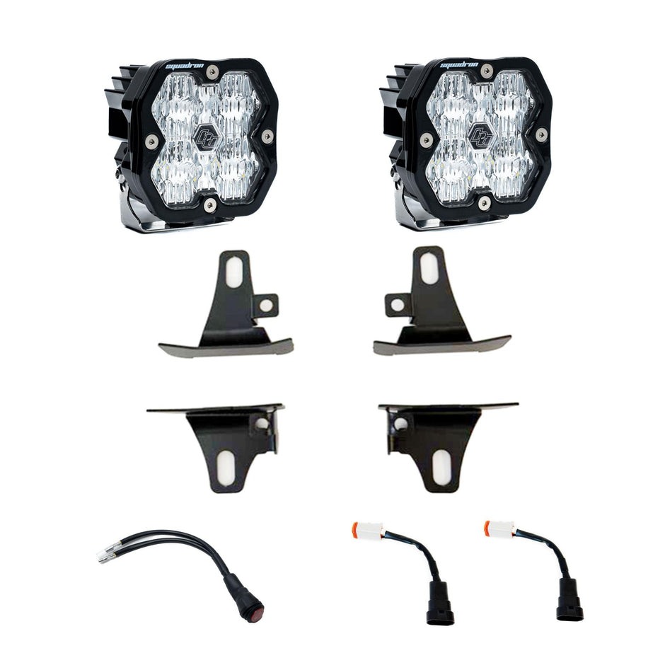 Squadron 2.0 Sport Fog Pocket Light Kit - Ford 2015-20 F-150; 2017-22 F-250/350 Super Duty (Wide Cornering; Clear)