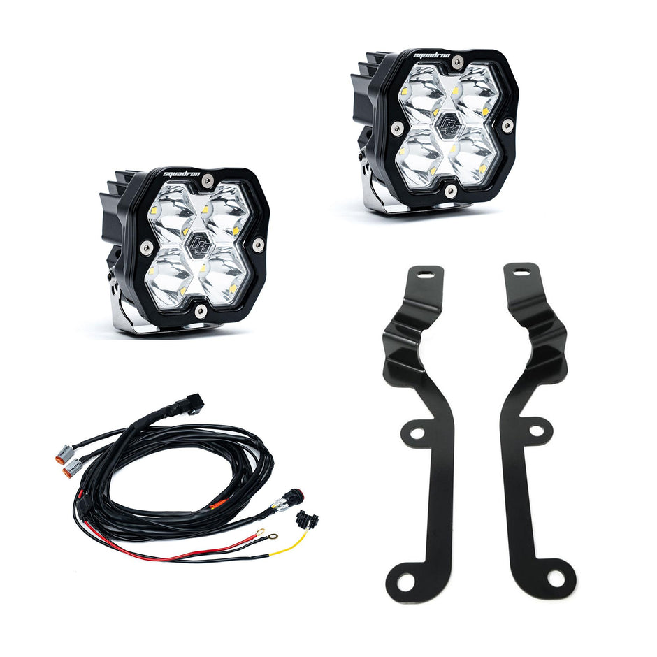Squadron 2.0 Sport A-Pillar Light Kit - Chevy 2019-2026 Silverado 1500 (Spot; Clear)