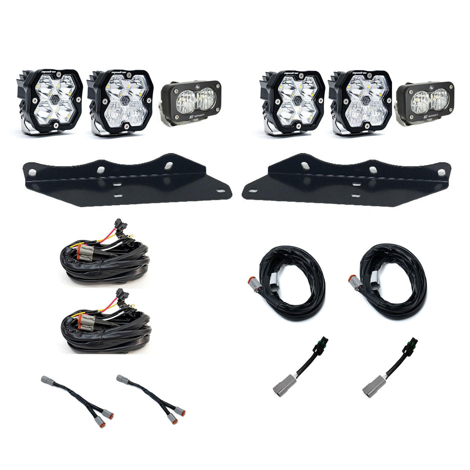 Squadron 2.0 Sport/S2 Sport Fog Pocket Light Kit - Ford 2017-20 F-150 Raptor (Multi Pattern; Clear)