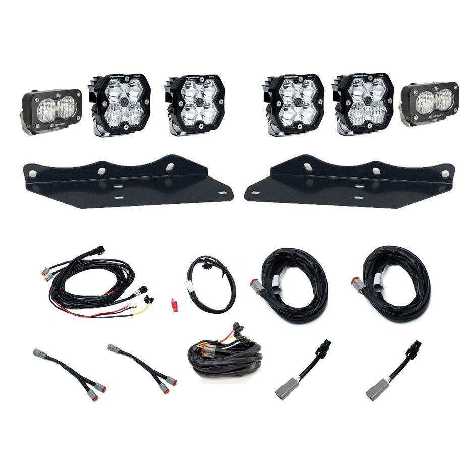 Squadron 2.0 Pro/S2 Sport Fog Pocket Light Kit - Ford 2017-20 F-150 Raptor (Multi Pattern; Clear)