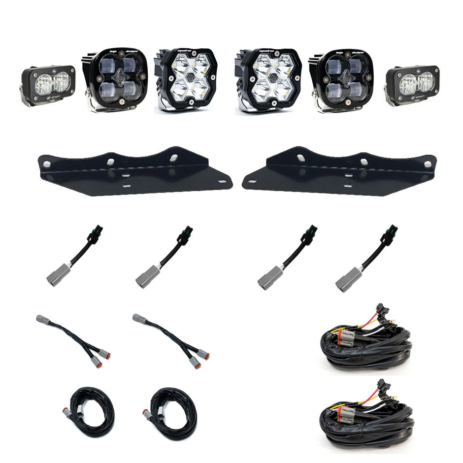Squadron 2.0 Sport/Squadron SAE/S2 Sport Fog Pocket Light Kit - Ford 2017-20 F-150 Raptor (Multi Pattern/SAE Fog; Clear)
