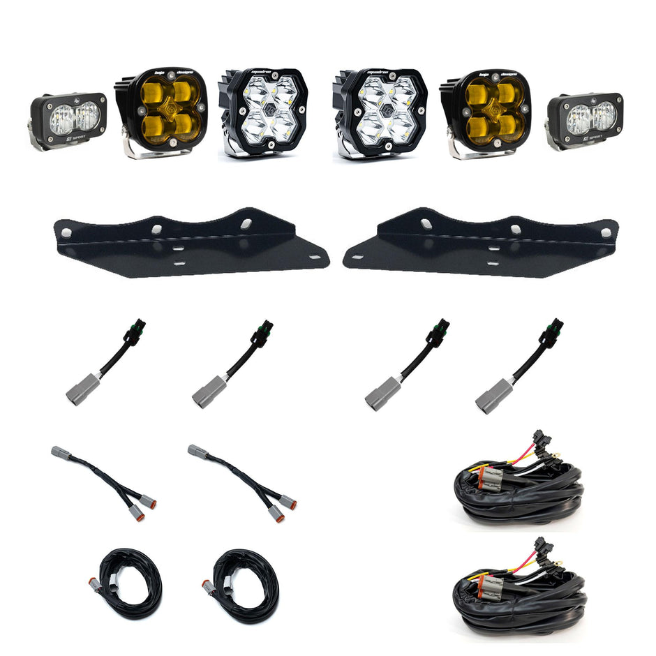 Squadron 2.0 Sport/Squadron SAE/S2 Sport Fog Pocket Light Kit - Ford 2017-20 F-150 Raptor (Multi Pattern/SAE Fog; Amber)
