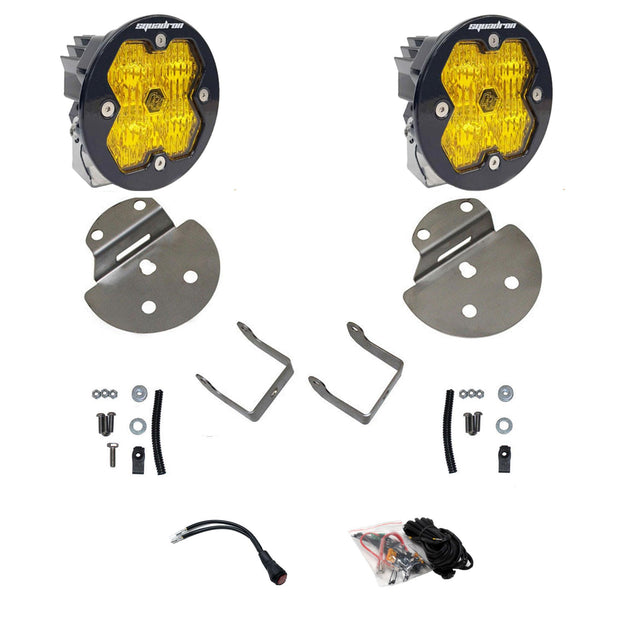 Squadron-R 2.0 Sport Fog Pocket Light Kit - Chevy/GMC 2015-19 Colorado/Canyon/Silverado/Sierra/2500HD/3500HD (Wide Cornering; Clear)