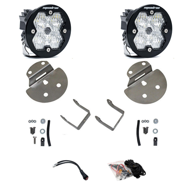 Squadron-R 2.0 Sport Fog Pocket Light Kit - Chevy/GMC 2015-19 Colorado/Canyon/Silverado/Sierra/2500HD/3500HD (Wide Cornering; Baja Amber)