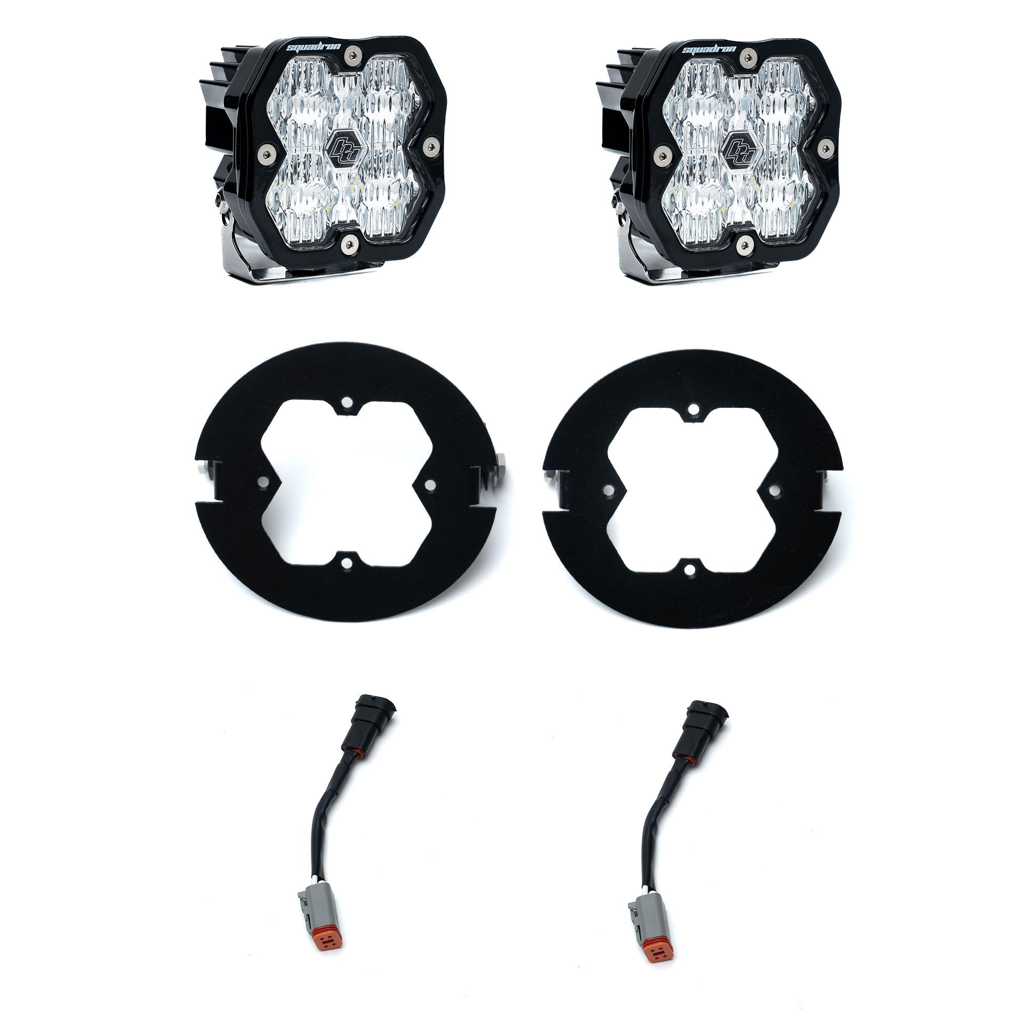 Squadron 2.0 Sport Fog Pocket Light Kit - Ford 2006-14 F-150; Toyota 2005-11 Tacoma; 2007-13 Tundra (Wide Cornering; Clear)