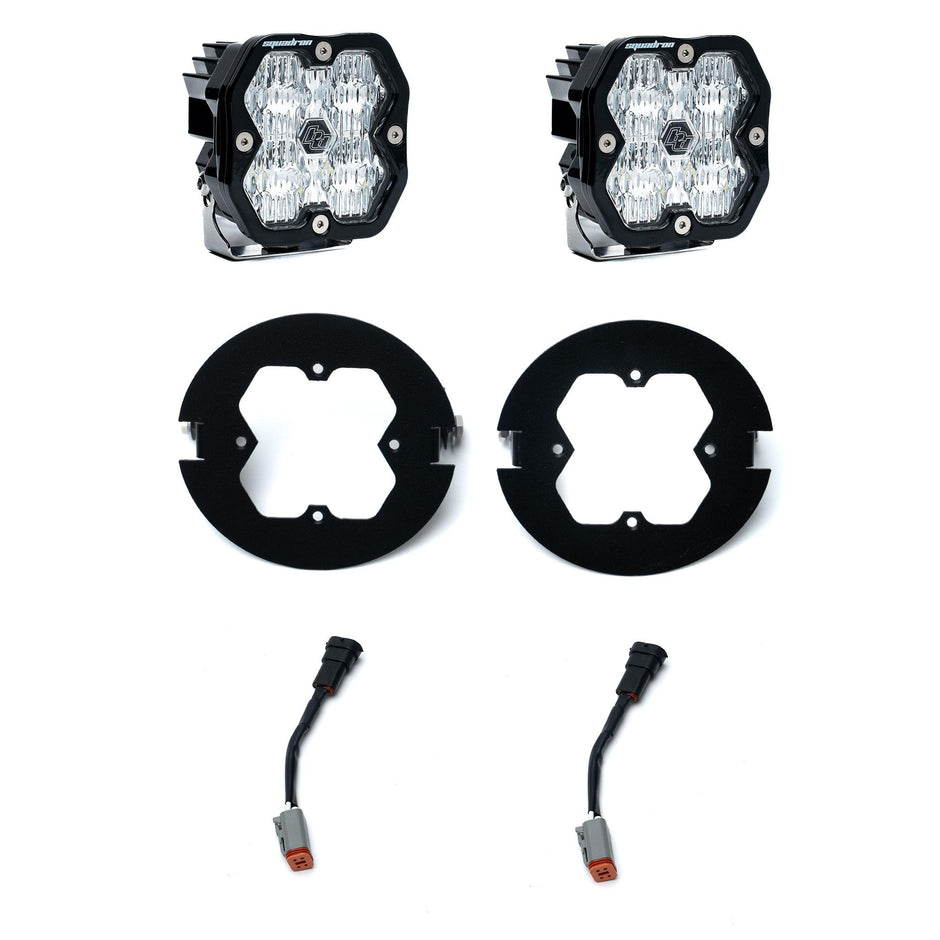Squadron 2.0 Sport Fog Pocket Light Kit - Ford 2006-14 F-150; Toyota 2005-11 Tacoma; 2007-13 Tundra (Wide Cornering; Clear)