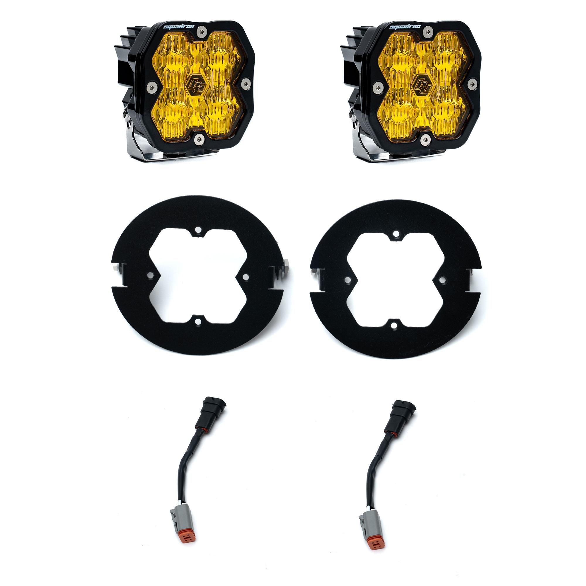Squadron 2.0 Sport Fog Pocket Light Kit - Ford 2006-14 F-150; Toyota 2005-11 Tacoma; 2007-13 Tundra (Wide Cornering; Baja Amber)