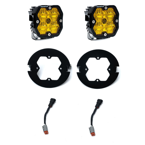 Squadron 2.0 Sport Fog Pocket Light Kit - Ford 2006-14 F-150; Toyota 2005-11 Tacoma; 2007-13 Tundra (Wide Cornering; Baja Amber)