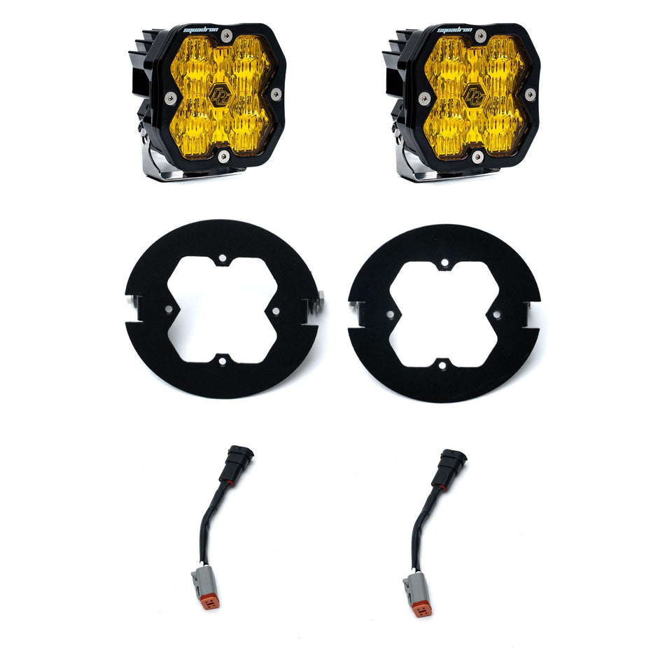 Squadron 2.0 Sport Fog Pocket Light Kit - Ford 2006-14 F-150; Toyota 2005-11 Tacoma; 2007-13 Tundra (Wide Cornering; Baja Amber)