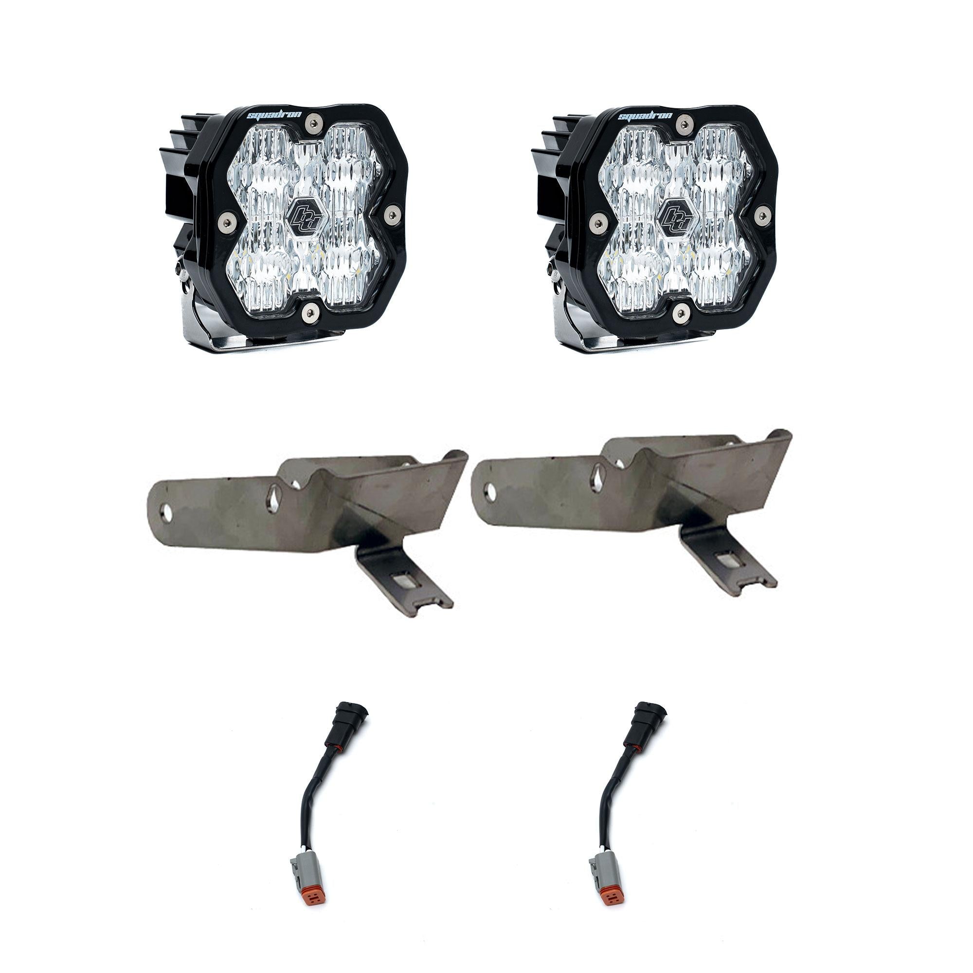 Squadron 2.0 Sport Fog Pocket LIght Kit - Ford 1999-10 F-250/350 Super Duty (Wide Cornering; Clear)