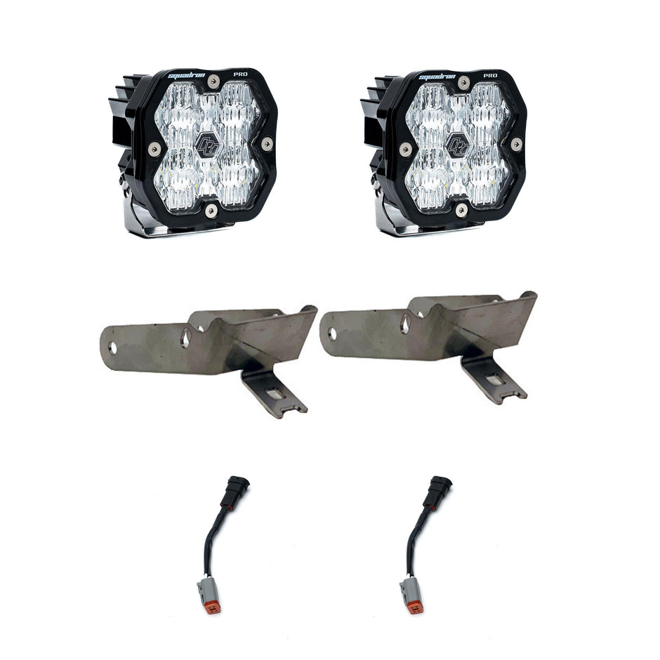 Squadron 2.0 Pro Fog Pocket LIght Kit - Ford 1999-10 F-250/350 Super Duty (Wide Cornering; Clear)