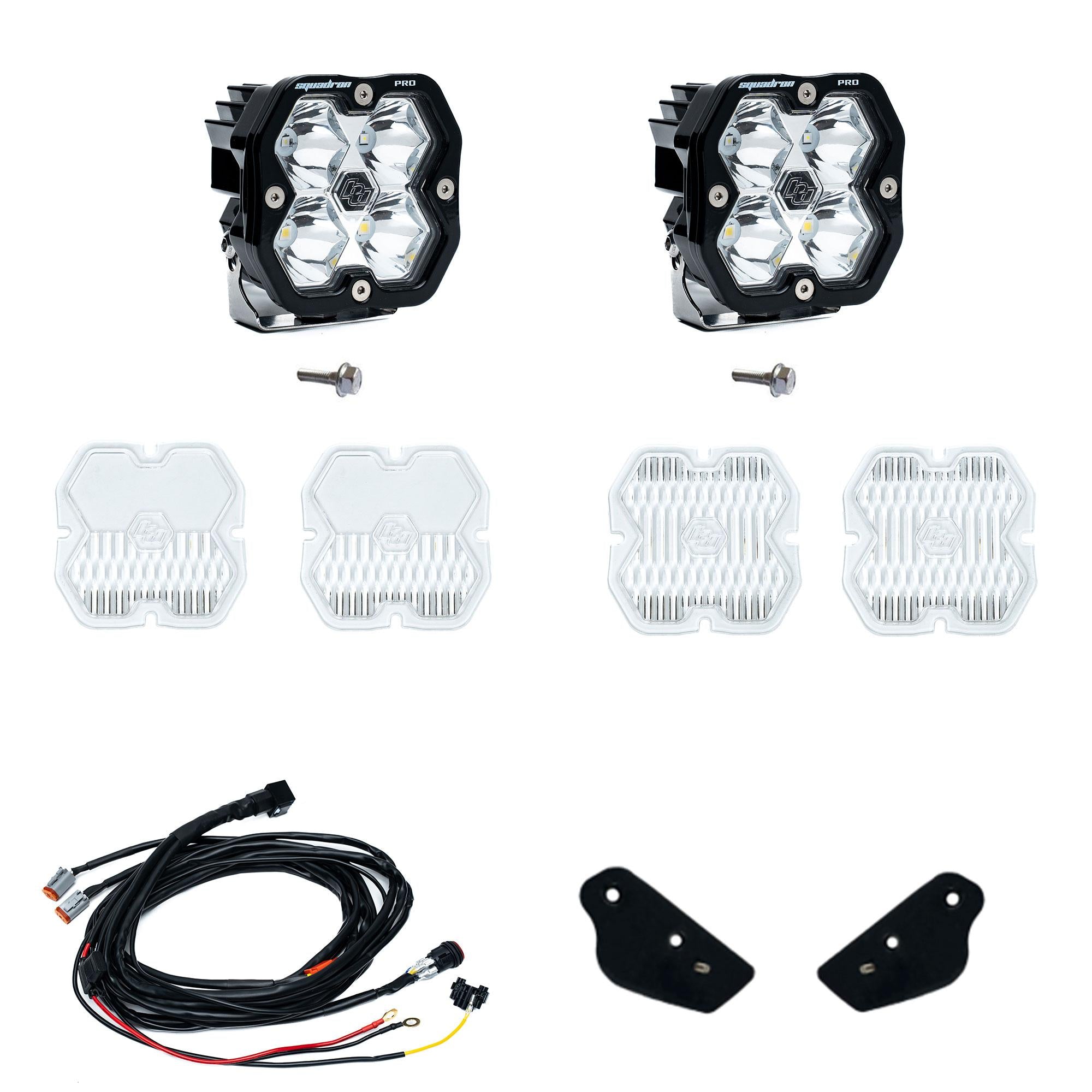 Squadron 2.0 Pro A-Pillar Light Kit - Ford 2021-26 Bronco; 2022-24 Bronco Raptor (Spot; Clear; Toggle)