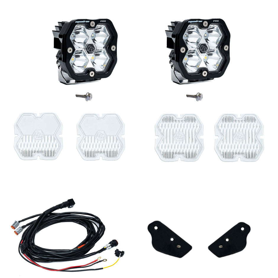Squadron 2.0 Pro A-Pillar Light Kit - Ford 2021-26 Bronco; 2022-24 Bronco Raptor (Spot; Clear; Toggle)