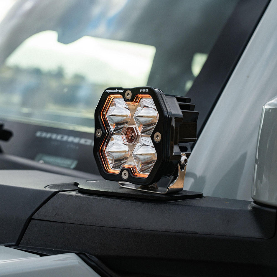 Squadron 2.0 Pro A-Pillar Light Kit - Ford 2021-26 Bronco; 2022-24 Bronco Raptor (Spot; Clear; Toggle)