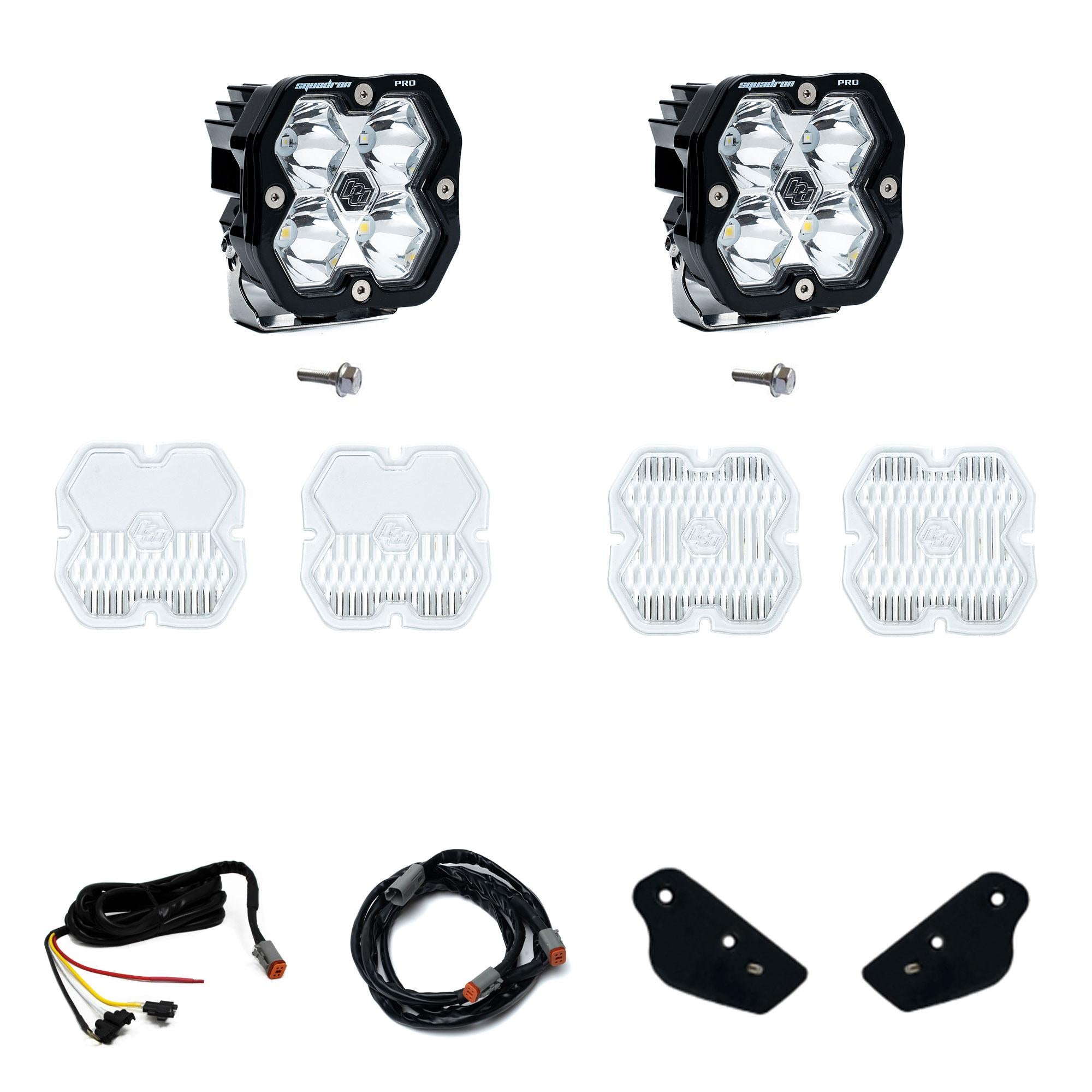 Squadron 2.0 Pro A-Pillar Light Kit - Ford 2021-26 Bronco; 2022-24 Bronco Raptor (Spot; Clear; Upfitter)
