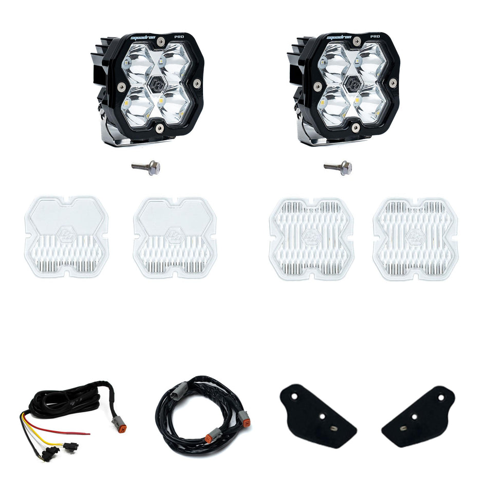 Squadron 2.0 Pro A-Pillar Light Kit - Ford 2021-26 Bronco; 2022-24 Bronco Raptor (Spot; Clear; Upfitter)