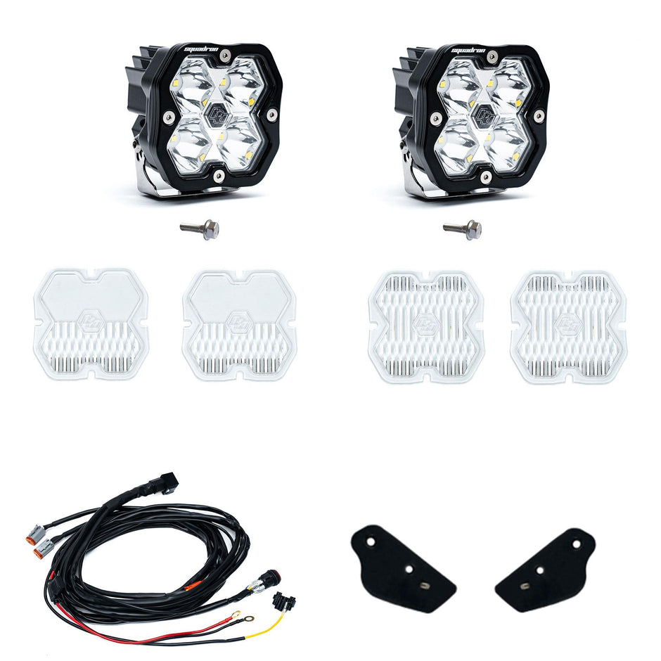 Squadron 2.0 Sport A-Pillar Light Kit - Ford 2021-26 Bronco; 2022-24 Bronco Raptor (Spot; Clear; Toggle)